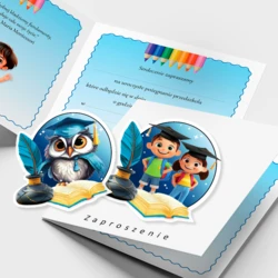 Zaproszenie Ukończenie Przedszkola – 3D