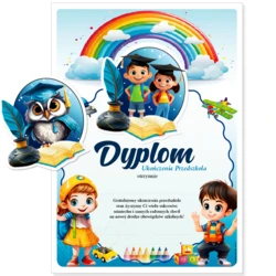 Dyplom Ukończenia Przedszkola (z emblematem)
