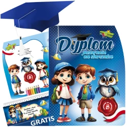 Zestaw Pasowanie na Starszaka (Dyplom, Biret, Zakładka)