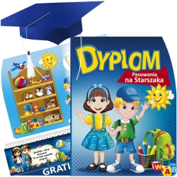 Zestaw Pasowanie na Starszaka (Dyplom, Biret, Zakładka)