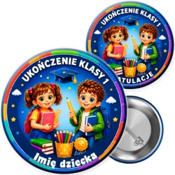 Przypinka Ukończenie 1 klasy