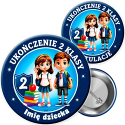 Przypinka Ukończenie 2 klasy