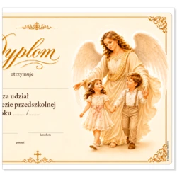 Dyplom za udział w katechezie przedszkolnej (religii)