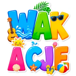 Dekoracje Przedszkolne Wakacje – Napis Wakacje