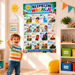 Bezpieczne Wakacje – Plansza Edukacyjna