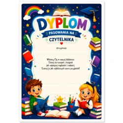 Dyplom Pasowanie na Czytelnika