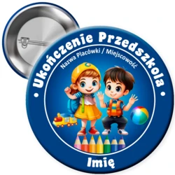 Przypinka Ukończenie Przedszkola (z imieniem)
