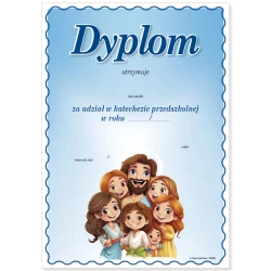 Dyplom za udział w katechezie przedszkolnej