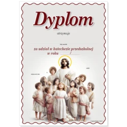 Dyplom za udział w zajęciach Religii