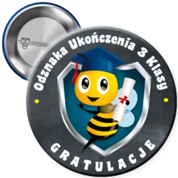 Przypinka Ukończenie 3 klasy